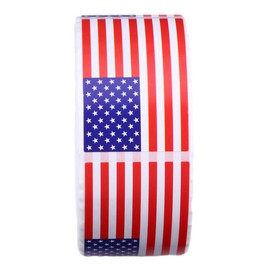 NUOBESTY 500pcs USA Flag Sticker Rolls Peel and Stick Number Stickers for Car Decorations
