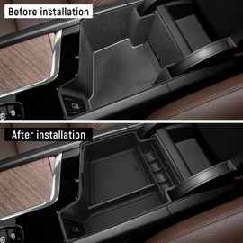 ZZEQYG Center Console Organizer Compatible with 2018 2019 2020 2021 2022 2023 2024 2025 Volvo XC90 XC60 S90 S60 V90 Accessories, Armrest Insert Tray Storage Coin Holder