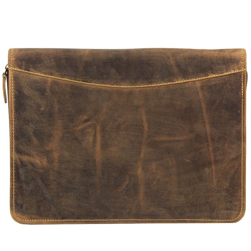 Greenburry Vintage Leather Writing Case Orgam Folder Antique Brown