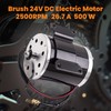 maXpeedingrods 500W 24V DC Brush Electric Motor ZY1020 with Bracket