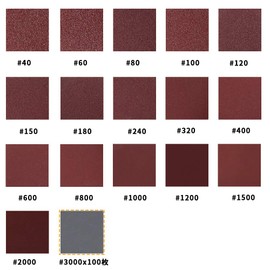 SPEEDWOX Magic Sandpaper Sanding Paper #3000, 100 Sheets, 2.0 inches (50 mm), Disc Paper for Carpentry, Round Shape, No Holes, Sanding Disc, Polishing Work