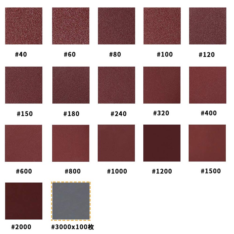 SPEEDWOX Magic Sandpaper Sanding Paper #3000, 100 Sheets, 2.0 inches