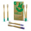 Kit 6 Cepillos Dentales De Bambú Suaves Para Niños. B