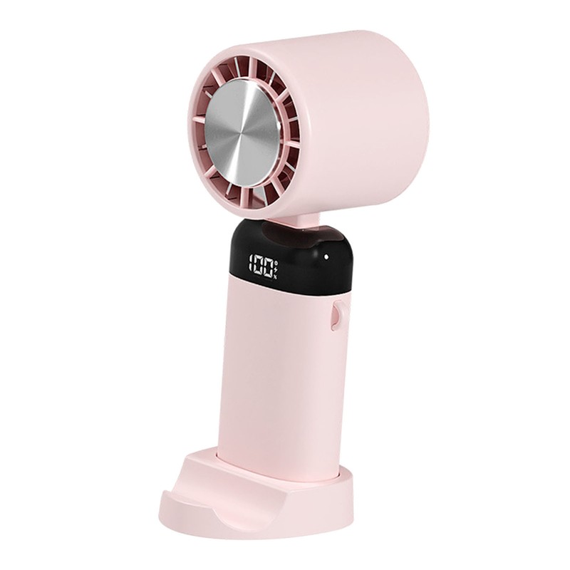 Folding Small Fan USB Rechargeable Fan Digital Display Portable Desktop