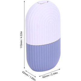 Zerodis Rodillo de Hielo para Cara y Ojos, Molde de Hielo de Silicona Reutilizable Herramientas de Cuidado para Masaje Facial de Ilumina la Piel