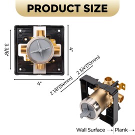 R10000-UNBX MultiChoice Universal Tub and Shower Valve Body Fit for Delta