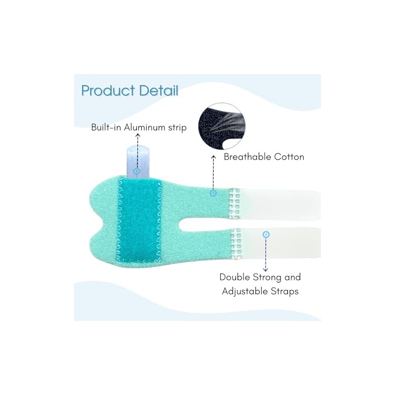 5Pcs Thumb Finger Splints, Small Finger Splints for Broken, Arthritis,