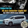 16Pc Canbus Error Free Super White 6000K Car Interior LED