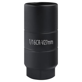 Oil Pressure Sensor Socket, 1 1/16 Socket Switch Fits 3/8" Drive 1-1/8" Hex Wrench, Universal Oil Pressure Switch Socket, Professional car tools for Quick Removing Installing Oil Sending Unit (Black)