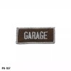 Gemsco "GARAGE" Patch ~ Brown & Silver ~ NOS Gemsco