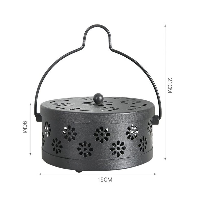 CENPEK Mosquito Coil Holder, Retro Portable Mosquito Incense Burner for