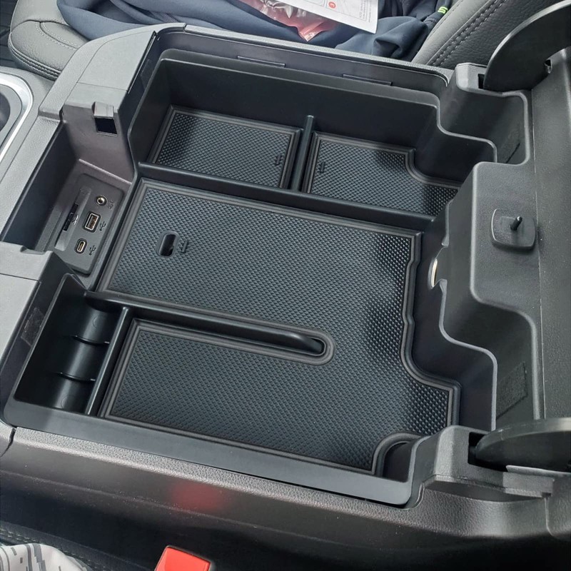 Full Size Center Console Organizer Tray Compatible with 2019-2022 Chevy
