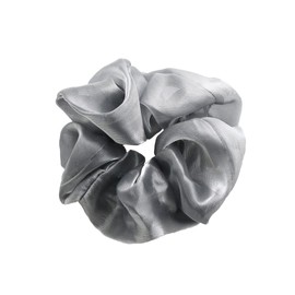 Vingtaine HS-169-GY Scrunchy, Shiny, Organza, Plain, Sheer, Transparent, Volume, Simple