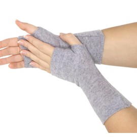 prettystern Cashmere Pulse Warmers, Soft & Warm Fingerless Gloves -