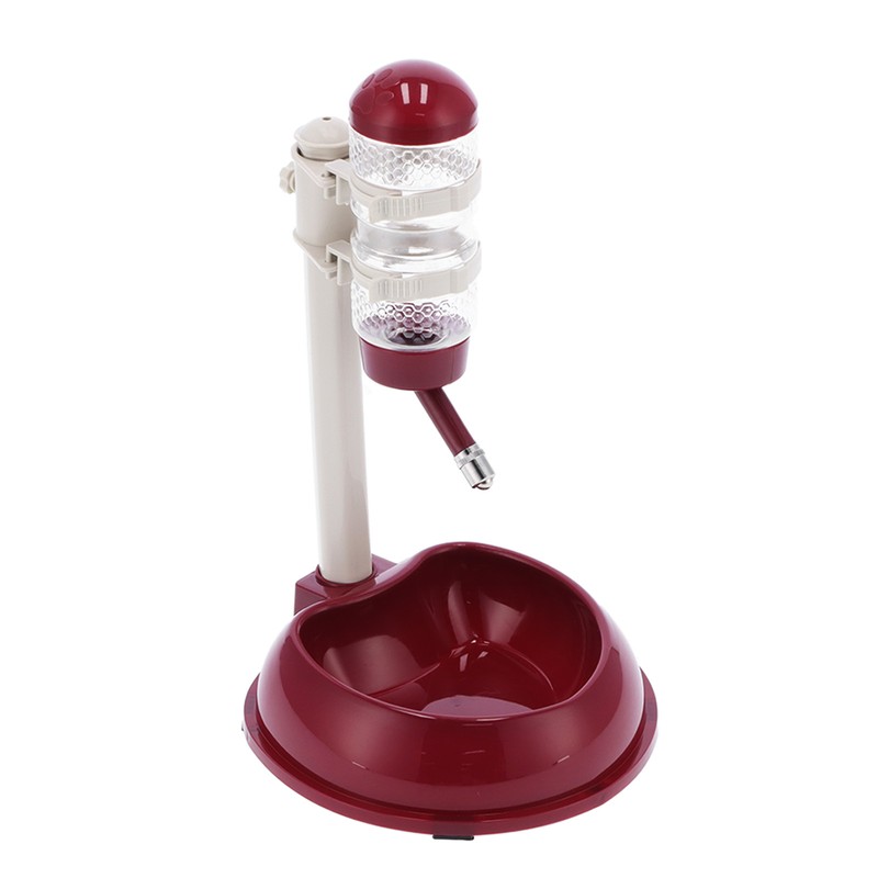 Pet Lift Drinking Fountain Food Automatic Feeding Dog Water Dispenser