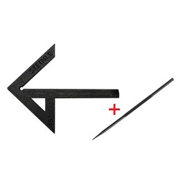 STEINLE 5414 Centring Square Lightweight Construction 60 x 40 mm for Shafts up to 60 mm with R50 Carbide Scriber