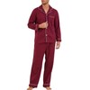 U2SKIIN Mens Button Down Pajamas Set Soft Classic Lapel Sleepwear