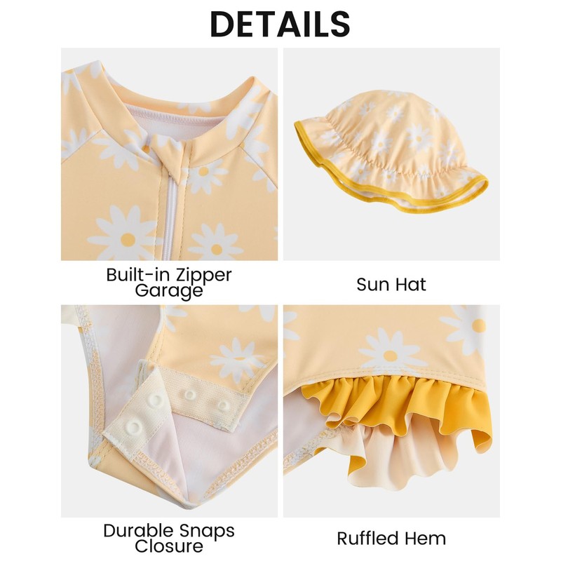 WYTbaby Abbigliamento UV per Bambini, a Maniche Lunghe, Costume da