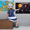 NITRAM World Map Poster for Children Europe and Solar System