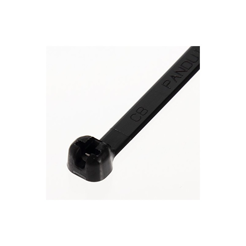 パンドウイット ステンレス爪ロック式ナイロン結束バンド 耐候性黒 幅3.6mm 長さ203mm 100本入り BT2I-C0