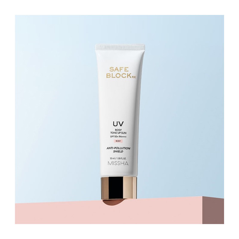 미샤 세이프블록 RX UV 로지 톤업 선크림 SPF50+ PA++++, 50ml,