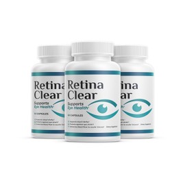 Retina Clear Vision Support Supplement – Eye Health Formula with Lutein, Zeaxanthin, Quercetin, Vitamin A, Zinc, & Bilberry – Supports Visual Clarity, Focus & Eye Fatigue Relief – 180 Capsules