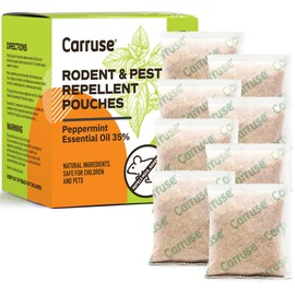 Mouse Rodent Repellent Peppermint Oil: Mice Away Repellent Indoor & Outdoor - Home Pest Pouches for Rate/Spiders/Moths/Ants/Roaches/Silverfish Deterrent