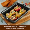 Anolon Vesta Baking Dish/Lasagna Pan/Ceramic Rectangular Bakeware, 9 Inch x
