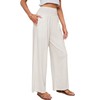 JASPAL Women Casual High Waisted Palazzo Pants Wide Leg Long