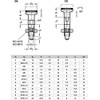 Ganter Normelemente GN 717-8-M12X1 5-BK-NI Stainless Steel Locking Bolts Silver