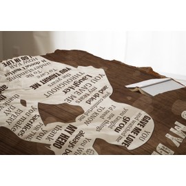 Cozy Flannel Throw Blanket Gifts for Dads - Soft, Warm, 60"x50" - Perfect for Father's Day, Birthday, Christmas, Thanksgiving