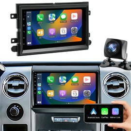 5GWifi Upgrade Android Car Radio for Ford F150 2004-2008, F250 F350 2006-2016,Car Stereo for Mustang Escape Fusion Edge Explorer 7inch Touch Screen Wirelss Carplay Android Auto GPS Navigator FM Camera