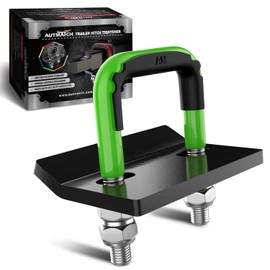 AUTMATCH Hitch Tightener Anti Rattle Stabilizer - Heavy Duty Hitch Clamp for 2.5 Inch Trailer Hitches, Rubber Isolator and Anti-Rust Double Coating Protective, Green & Black