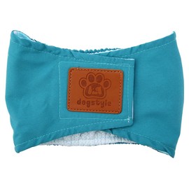 Dog Nappies for Male Dogs, Highly Absorbent Male Incontinence, Washable Dog Nappies, Belly Bands for Male Dogs (Green L)