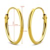 Orovi 9ct Yellow Gold Hoop Earrings, Gold