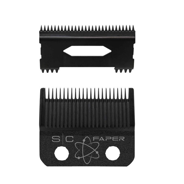 Stylecraft StyleCraft Reemplazo fijo Black Diamond Carbon DLC Faper Cuchilla para cortar el cabello con Black Diamond Carbon Slim Juego de cortadores de dientes profundos en movimiento