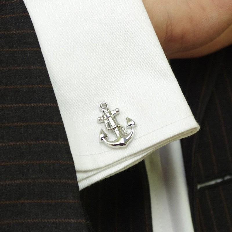 Salutto Anchor Cufflinks with Gift Box