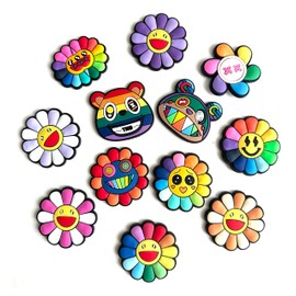 VLOOK Kids Magnets 12pcs Fridge Magnets for Toddlers Safety Refrigerator Magnets for Kids Magnetic Soft Rubber Educational Toys Gift for Fridge Whiteboard Cute Baby Cartoon Magnets (Sunflower)