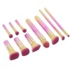 10PCS Travel Makeup Brushes Detachable Handle Powder Brush Set for