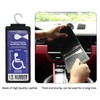 Yuoyar Ultra Transparent Handicap Placard Holder for Auto - Durable