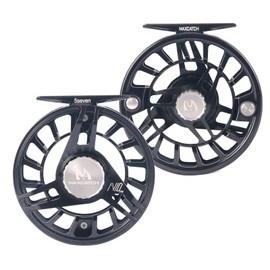 Maxcatch AVID PRO Fly Fishing Reel with CNC-machined Aluminum Body Super Large Arbor Design-3/5, 5/7, 7/9, 9/11 Weights (Black, 7/9wt)