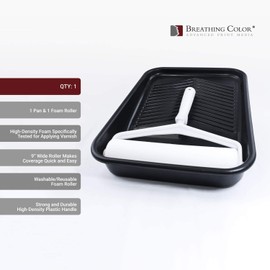 Breathing Color Timeless Archival Print Varnish Kit - 1 Pint, Satin Finish, Best Canvas Coating, Certified Archival Quality, Includes Foam Roller, Mixing Cups, and Gloves Bundle