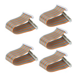 GPIO Cable, 5Pcs 20cm Male to Female 40pin GPIO Ribbon Cable Wire Computer Accessories 20cm for Connection 3.5" LCD Screen (Male to Female)