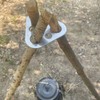 Camping Tripod Board，Turn Branches into Campfire Tripod ，Stainless Steel Campfire