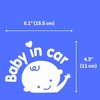 [3 Stück] Baby on Board Aufkleber Auto (Baby in Car)