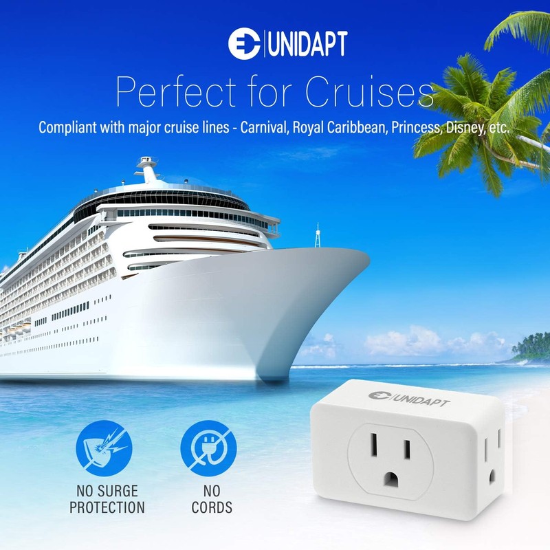 Unidapt Multi Plug Outlet Extender 2 Pack - 3 Way