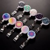 Daisy Marble Puppy 15 Pack Retractable Id Badge Clip Holder