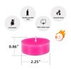 Zest Candle 12-Piece Tealight Candles, Mega Oversized Hot Pink s
