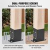 Happybuy 4x4 Post Base, 2 Pcs, Inner Size 3.6"x3.6", Heavy