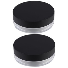NOLITOY 2pcs Loose Powder Box with Compartment Loose Powder Containers Makeup Powder Loose Powder Holder Face Powder Puff Case Cosmetic Powder Containers Travel Setting Powder Make up
